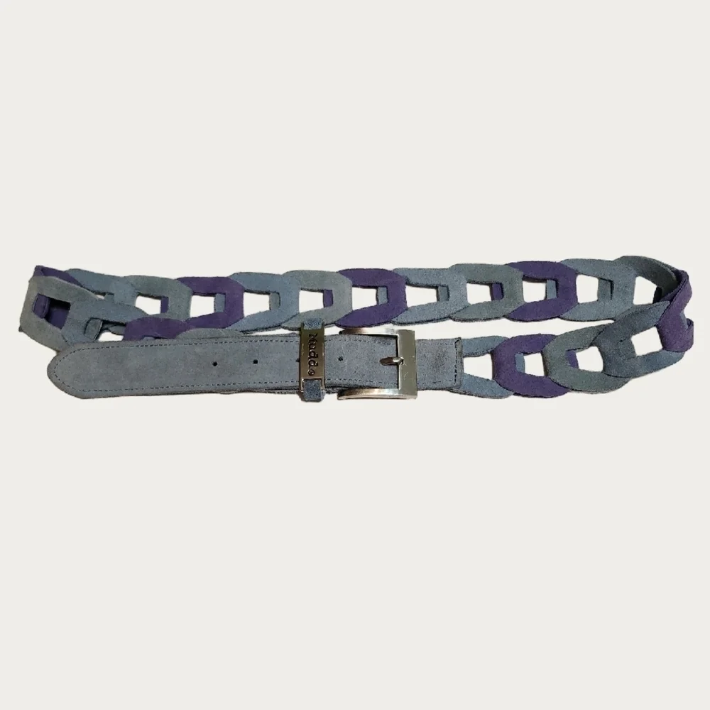 Mudd Blue and Purple Chain-Link Belt